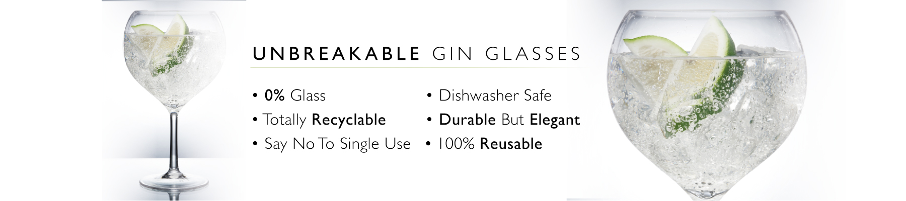 Plastic reusable gin glasses for catering in Hampshire